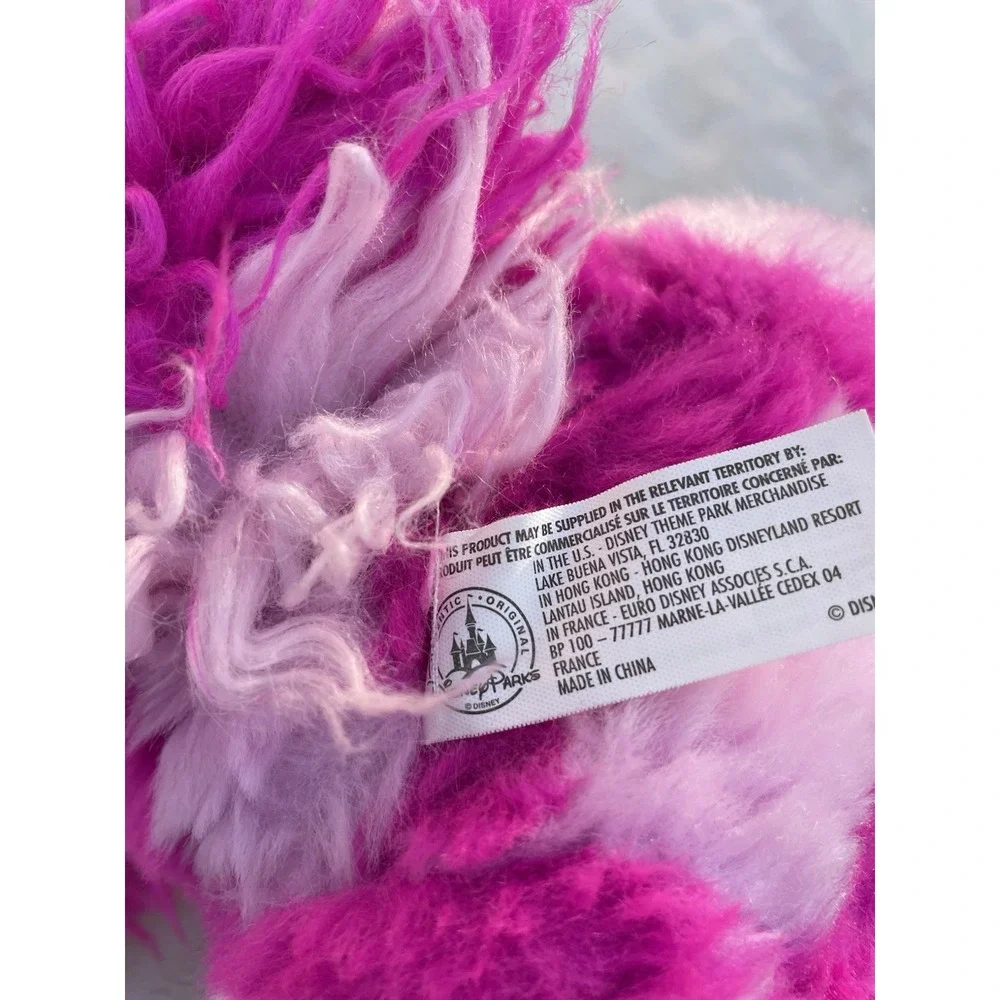 Disney Pink Cheshire Cat Plush Long Fluffy Boa Long Tail Alice in Wonderland